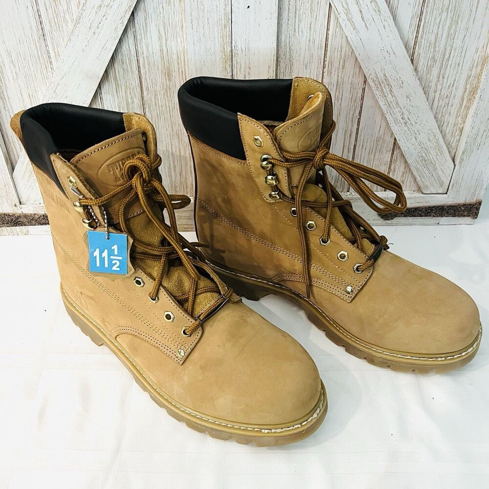 Tierra Insulated Nubuck Wheat Leather Work Boots – Size 11.5 NEW